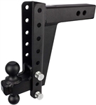 Bulletproof Hitches HD2510 Adjustable 2-Ball Mount For 2-1/2" Receiver, 10" Drop/Rise, 22,000 Lbs