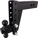 Bulletproof Hitches Heavy Duty Adjustable 2-Ball Mount Trailer Hitch For 3" Receiver, 8" Drop/Rise, 12-22K