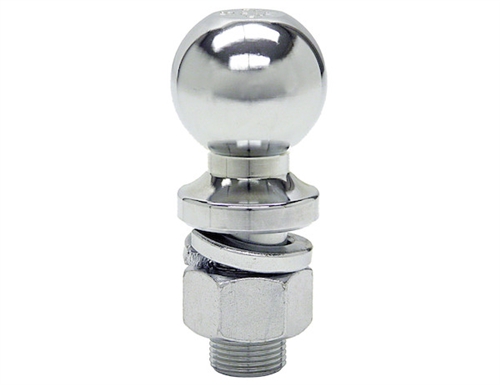 Buyers 1802007 2" Chrome Hitch Ball 1" Shank Dia, 2.75" Shank Length - 10,000 Lbs