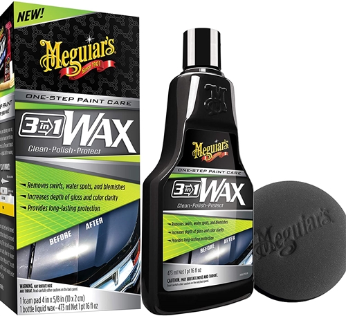 Meguiars G191016 3-in-1 Wax Kit, 16 Oz