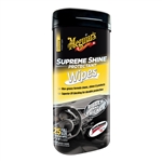 Meguiar's G4000 Supreme Shine Protectant Wipes, Glossy Finish, 25 Ct