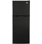 GE Appliances GPV10FGNBB-R 9.8 Cubic Ft Top-Freezer Refrigerator - 12 Volt DC - Right - Black