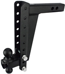 Bulletproof Hitches Adjustable 2-Ball Mount For 2" Receiver, 12" Drop/Rise, 22,000 Lbs