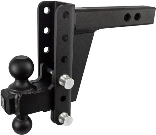 Bulletproof Hitches HD206 Adjustable 2-Ball Mount For 2" Receiver, 6" Drop/Rise, 22,000 Lbs