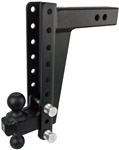 Bulletproof Hitches HD2512 Adjustable 2-Ball Mount For 2-1/2" Receiver, 12" Drop/Rise, 22,000 Lbs