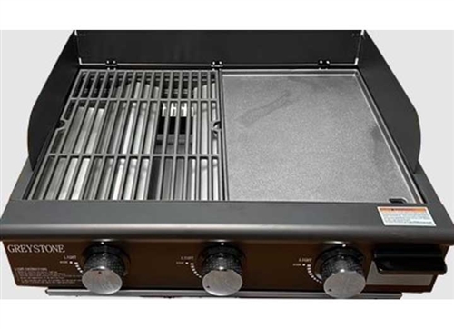 Portable gas grill, stainless, 4.7 kW 
