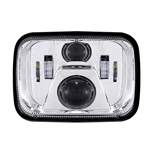 Haizer Universal Projector LED Headlight, 2800/4200 Lumens - Bright White - 5" x 7"