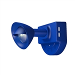 InteliEnergy RV Wall Lamp in Blue, Bright LED Light, Uses DC Power, 2 USB Chargers