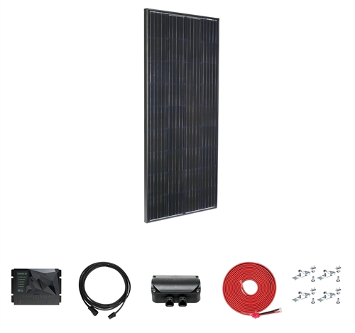 Zamp Solar KIT1025 Legacy Black 190 Watt Solar Panel Cinder 40 Deluxe Kit