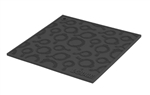 Lodge AS7SKT11 Square Silicone Trivet With Skillet Pattern, 7" x 7", Black