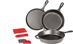 Lodge Essential Seasoned Cast Iron Pan Set