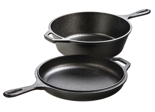 Lodge LCC3 Cast Iron Combo Cooker, 3.2 Quart