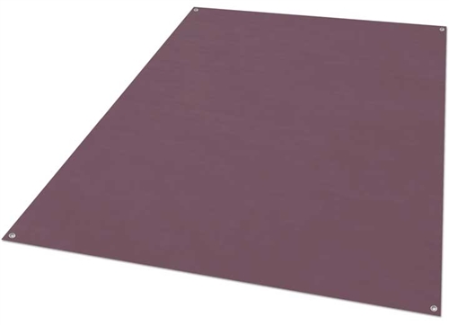 Burgundy Outdoor RV Patio Mat, Lippert, All-Weather, 6' x 9'