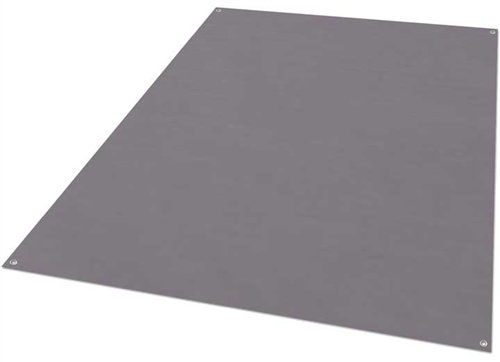 8' x 20' Gray Outdoor RV Patio Mat by Lippert, All-Weather