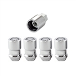 McGard 24130 Cone Seat Wheel Lug Nut Lock Set, 1/2-20 Thread, 1.46" Length, Set of 4