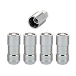 McGard Cone Seat Wheel Lug Nut Lock Set, M14 x 1.5 Thread, 1.965" Length, Set of 4