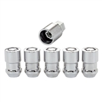 McGard 24554 Cone Seat Wheel Lug Nut Lock Set, M12 x 1.25 Thread, 1.28" Length, Set of 5