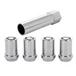 McGard 25257 Tuner Style Cone Seat Wheel Lug Nut Lock Set, M12 x 1.5 Thread, 1.24" Length, Set of 5