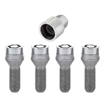 McGard 27169 Bolt Style Cone Seat Wheel Lock Set, M12 x 1.25 Thread, 54.5mm Length, Set of 4