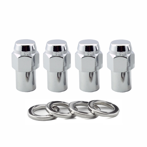 McGard 61003 0.746 Shank Style Lug Nut Set, M12 x 1.25 Thread, 1.65" Length, Set of 4