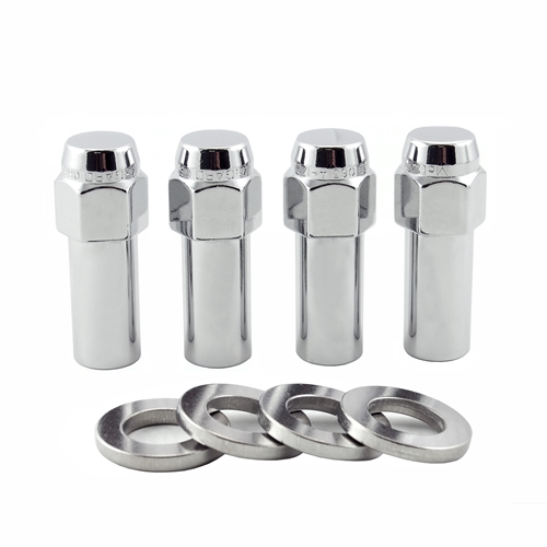 McGard 63014 1.365 Shank Style Lug Nut Set, 1/2-20 Thread, 2.27" Length, Set of 4