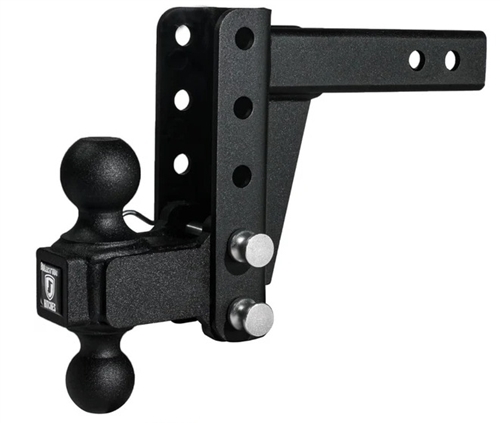 Bulletproof Hitches MD204 Adjustable 2-Ball Mount For 2" Receiver, 4" Drop/Rise, 14,000 Lbs