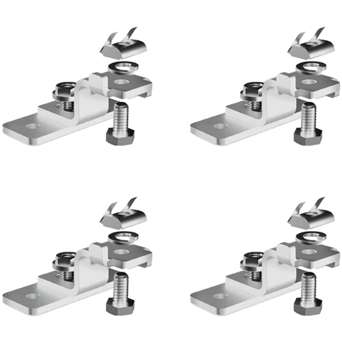 Zamp Solar MFT3008 Solar Panel Universal Reversible Mounting Feet, Set of 4