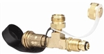 Mr. Heater F273751 Propane Adapter Tee, POL x 1"-20 Male Thread x Female POL With ACME Thread