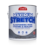 Ames MSS1 Maximum Stretch Elastomeric Roof Coating & Sealant, White, 1 Gallon