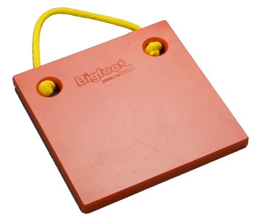 Bigfoot P121210-SO RV Outrigger Pad - 12" x 12" x 1" - Safety Orange