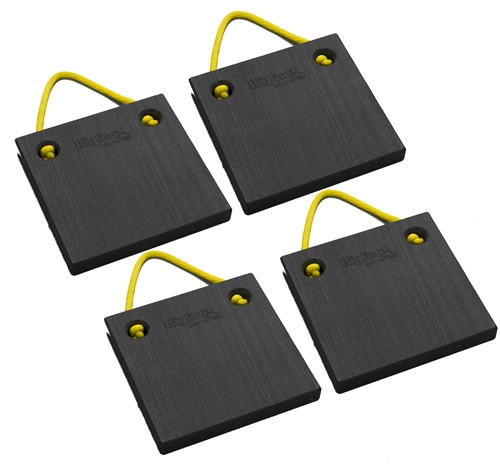 Bigfoot P121215-BK-4 RV Outrigger Pads - 12" x 12" x 1.5" - Black - 4 Pack