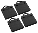 Bigfoot P121220-BK-4 RV Outrigger Pads - 12" x 12" x 2" - Black - 4 Pack