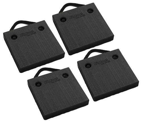 Bigfoot P121220-BK-4 RV Outrigger Pads - 12" x 12" x 2" - Black - 4 Pack