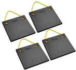 Bigfoot P151510-BK-4 RV Outrigger Pads - 15" x 15" x 1" - Black - 4 Pack