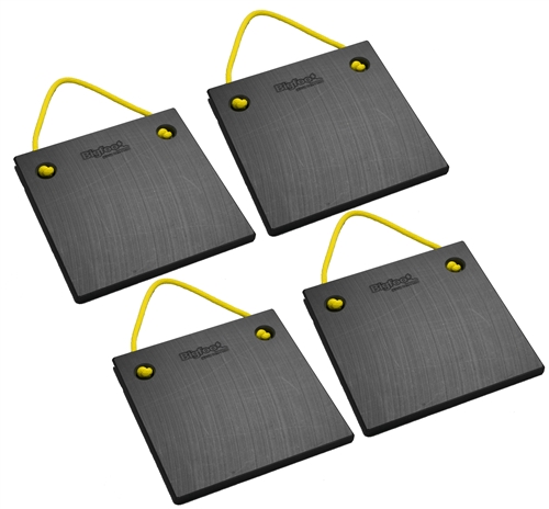 Bigfoot P151520-BK-4 RV Outrigger Pads - 15" x 15" x 2" - Black - 4 Pack