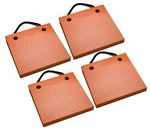 Bigfoot P181820-SO-4 RV Outrigger Pads - 18" x 18" x 2" - Safety Orange - 4 Pack