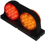 Peterson LED Stop/Turn/Tail & Warning Light 10.93" x 5.42" - Red + Amber