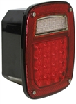 Peterson LED Rear Stop/Turn/Tail/Back-Up Light 5.77" x 6.76" - Red