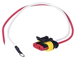 Peterson Plug, LED 2-Wire, Stripped Lead/Ring Terminal