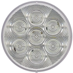 Peterson LED Back-Up Light, Round, AMP 4" - White