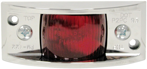 Peterson V122XR Armored Marker/Clearance Light 4.88" x 2" - Red