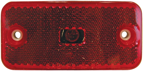 Peterson V2548R Incandescent Marker/Clearance/Side Marker Light 3.875" x 1.875" - Red