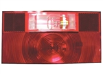 Peterson Incandescent Stop/Turn/Tail Back-Up Light  8.5625" x 4.625" - Red + White