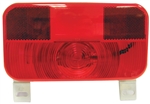 Peterson Stop/Turn/Tail License Light & Bracket 8.5615" x 4.625" - Red & White