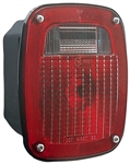 Peterson Incandescent Thin Line, Universal, 3-Stud Combination Light 6.25" x 6.75"- Red/White