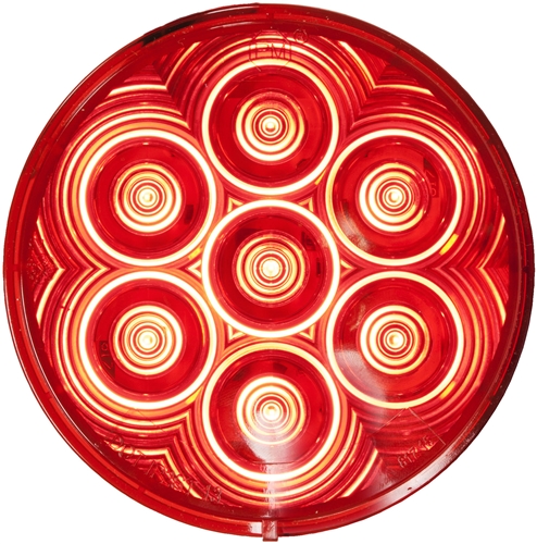 Peterson V826KR-7 LED Stop/Turn/Tail Kit 4" Round - Red