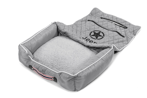 Seat Armour PET2G101JEPSTG Pet Bed 2 Go Gray Jeep Star Pet Bed And Car Seat