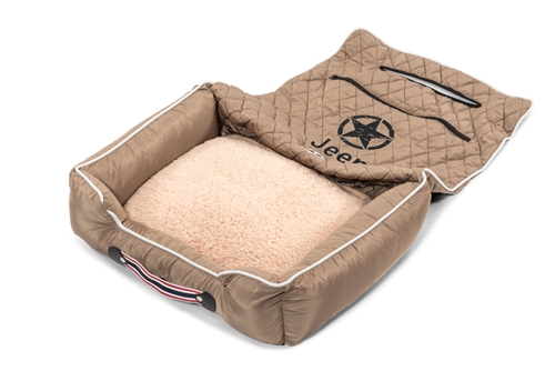 Seat Armour PET2G101JEPSTT Pet Bed 2 Go Tan Jeep Star Pet Bed And Car Seat