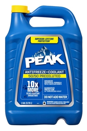 Peak/Herculiner PKPB53 Antifreeze Engine Coolant, 50/50 Prediluted, 1 Gallon