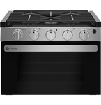 GE Profile 17" Drop-In RV Gas Range Oven, Stainless Steel/Black Matte